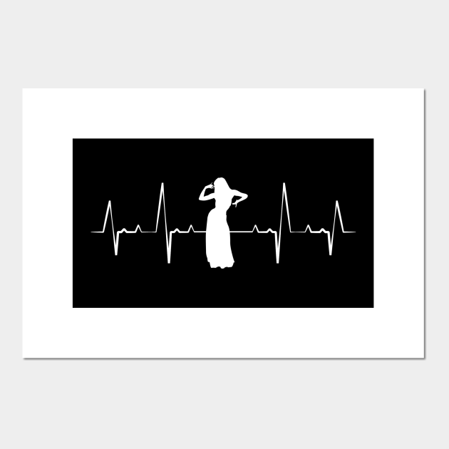 Belly Dancer + Heartbeat Belly Dance Dancer Belly Dance Posters